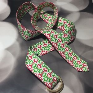 VINEYARD VINES KENTUCKY DERBY SILK BELT